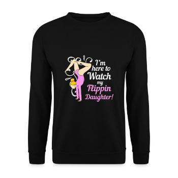 Gymnastics - Unisex Sweatshirt - black - Front - Alina (178cm) & Michal (187cm)