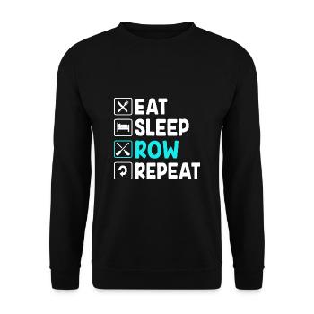 Rowing Team Rowing Rowing Rowing Boat Rowers - Unisex Sweatshirt - black - Front - Alina (178cm) & Michal (187cm)