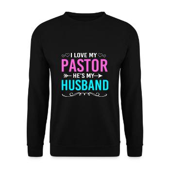 Pasteur - Sweat-shirt Unisexe - noir - Devant - Alina (178cm) & Michal (187cm)