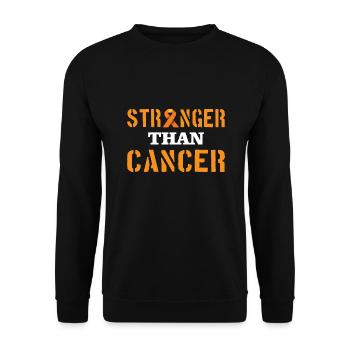 Cancer de l'enfant: plus fort que le cancer - Sweat-shirt Unisexe - noir - Devant - Alina (178cm) & Michal (187cm)