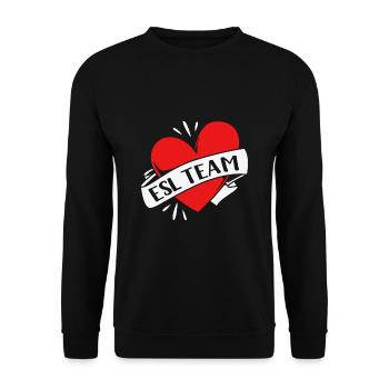 Englischlehrerin Englisch Lehrer - Unisex Pullover - Schwarz - Vorne - Alina (178cm) & Michal (187cm)