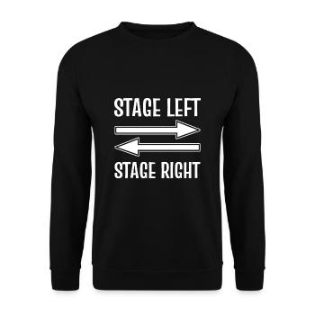 Theater - Unisex Pullover - Schwarz - Vorne - Alina (178cm) & Michal (187cm)