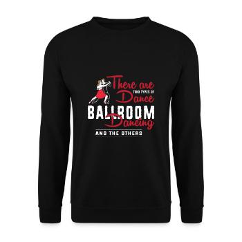 Waltz Couple Dance - Unisex Sweatshirt - black - Front - Alina (178cm) & Michal (187cm)
