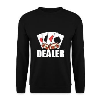 Blackjack Black Jack - Unisex Pullover - Schwarz - Vorne - Alina (178cm) & Michal (187cm)