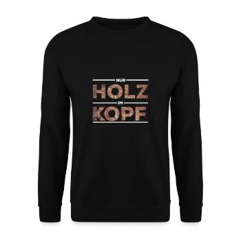 Schreiner Zimmermann Geschenk Handwerker Zunft - Unisex Pullover - Schwarz - Vorne - Alina (178cm) & Michal (187cm)
