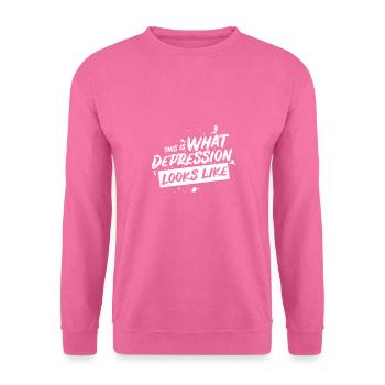 Dépression patient psychiatrique - Sweat-shirt Unisexe - rose - Devant