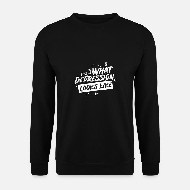 Depression Geschenk Psychater Patienten - Unisex Pullover - Schwarz