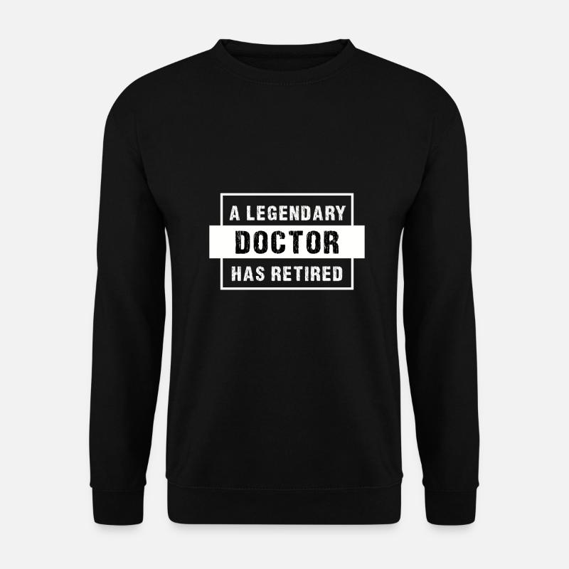 Arzt Ruhestand Geschenk. Pensionierter Arzt, medizinisch - Unisex Pullover - Schwarz