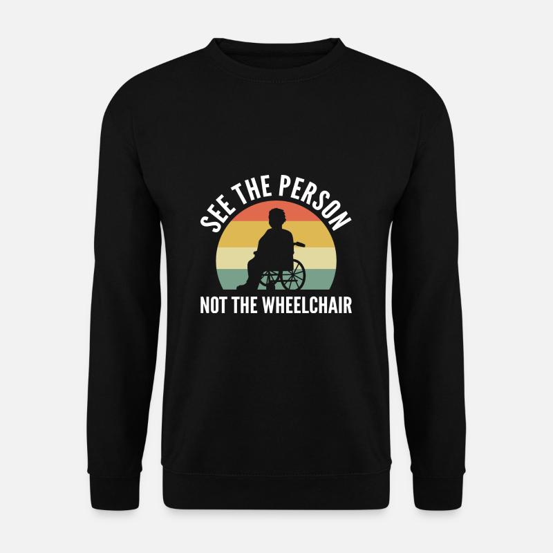 Rollstuhl - Unisex Pullover - Schwarz