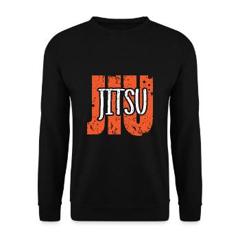 Jiu Jitsu Self Defense - Unisex Sweatshirt - black - Front - Alina (178cm) & Michal (187cm)