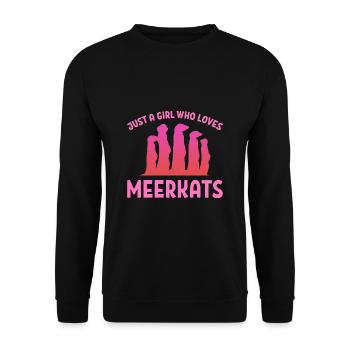 Suricate fille fille - Sweat-shirt Unisexe - noir - Devant - Alina (178cm) & Michal (187cm)