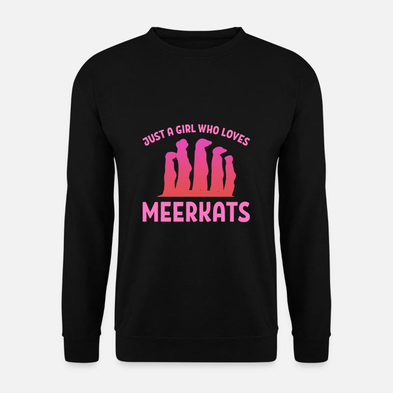 Erdmännchen Mädchen Tochter - Unisex Pullover - Schwarz
