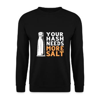 Cybersecurity Cyber Programmer Hacker - Unisex Sweatshirt - black - Front - Alina (178cm) & Michal (187cm)