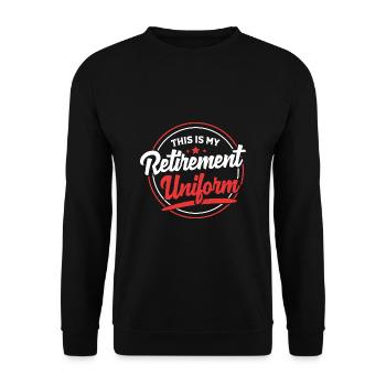 Pension 2025 Retirement 2025 Pensioner Pensioner Pensioner - Unisex Sweatshirt - black - Front - Alina (178cm) & Michal (187cm)