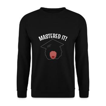 Master's Degree Graduation Ceremony - Unisex Sweatshirt - black - Front - Alina (178cm) & Michal (187cm)