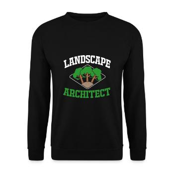 architecture - Unisex Sweatshirt - black - Front - Alina (178cm) & Michal (187cm)