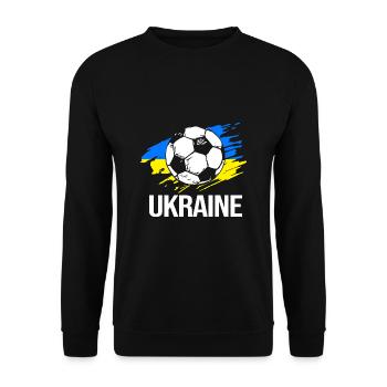 Ukraine - Unisex Pullover - Schwarz - Vorne - Alina (178cm) & Michal (187cm)