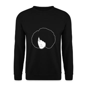 Afro Latina - Unisex Sweatshirt - black - Front - Alina (178cm) & Michal (187cm)