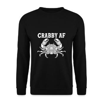 Crab - Unisex Sweatshirt - black - Front - Alina (178cm) & Michal (187cm)