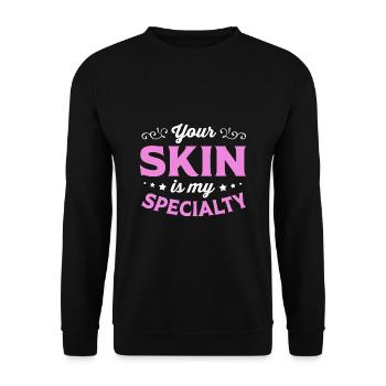 Beautician - Unisex Sweatshirt - black - Front - Alina (178cm) & Michal (187cm)