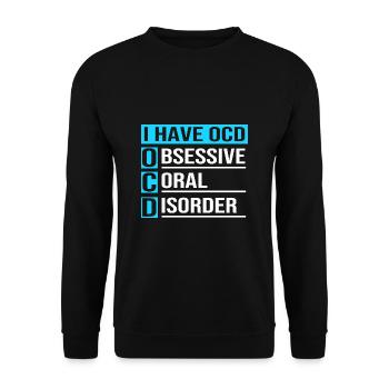Aquarium Aquarist - Unisex Sweatshirt - black - Front - Alina (178cm) & Michal (187cm)