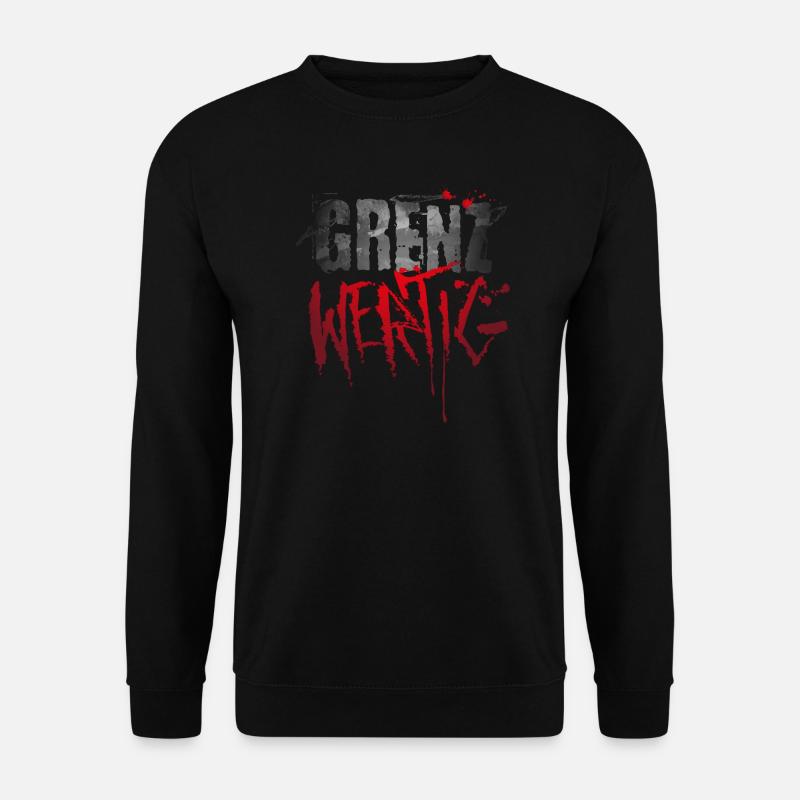 Grenzwertig Dark Horror Heavy Metal - Unisex Pullover - Schwarz