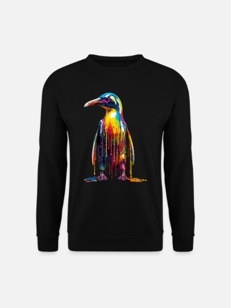 Rainbow Penguin - Unisex Sweatshirt - black