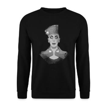 LGBT Drag Queen - Unisex Pullover - Schwarz - Vorne - Alina (178cm) & Michal (187cm)
