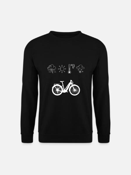 E bike wetter Jahreszeit Fahren ebike e-bike - Unisex Pullover - Schwarz