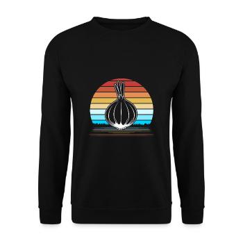 Zwiebel - Unisex Pullover - Schwarz - Vorne - Alina (178cm) & Michal (187cm)