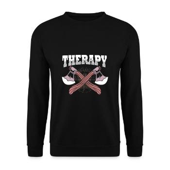 Axt - Unisex Pullover - Schwarz - Vorne - Alina (178cm) & Michal (187cm)