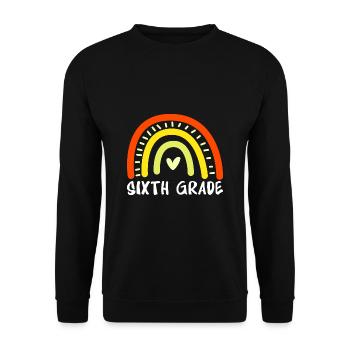 6th Grade - Unisex Sweatshirt - black - Front - Alina (178cm) & Michal (187cm)