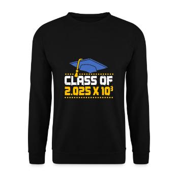 Klasse von 2025 - Unisex Pullover - Schwarz - Vorne - Alina (178cm) & Michal (187cm)