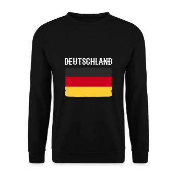 Germany - Unisex Sweatshirt - black - Front - Alina (178cm) & Michal (187cm)