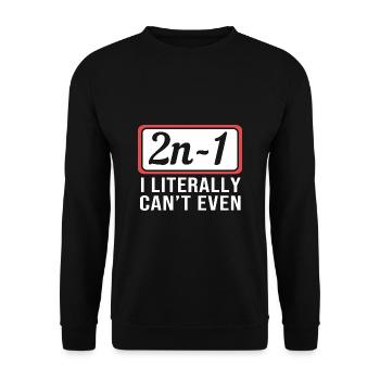 Mathematics - Unisex Sweatshirt - black - Front - Alina (178cm) & Michal (187cm)