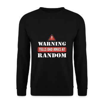 Dad Joke Father's Day Funny Sayings - Unisex Sweatshirt - black - Front - Alina (178cm) & Michal (187cm)