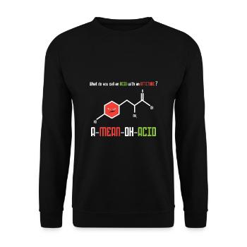 Chemistry Teacher Chemistry Chemist Acid - Unisex Sweatshirt - black - Front - Alina (178cm) & Michal (187cm)
