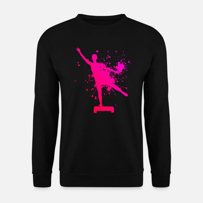 Fitnesstraining Aerobic Damen Aerobic Fitness - Unisex Pullover - Schwarz
