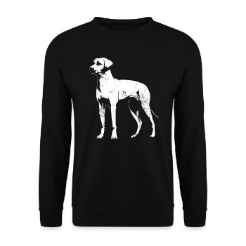 Rhodesian Ridgeback - Sweat-shirt Unisexe - noir - Devant - Alina (178cm) & Michal (187cm)