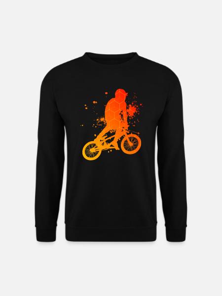 Vélo homme femme bmx vélo bmx cyclisme - Sweat-shirt Unisexe - noir
