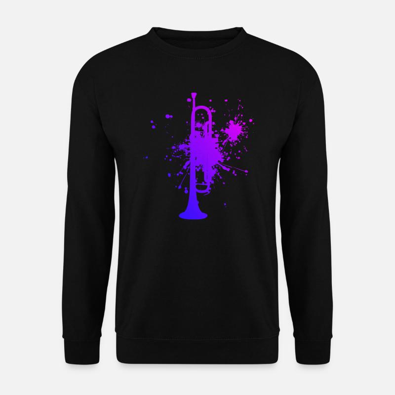 Jazz Trompeter Trompete Trompeter Trumpet - Unisex Pullover - Schwarz
