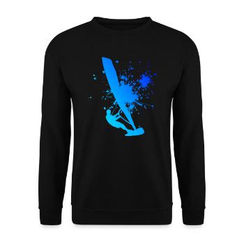 Surfing Men's Surfer Women Windsurfer Windsurf - Unisex Sweatshirt - black - Front - Alina (178cm) & Michal (187cm)