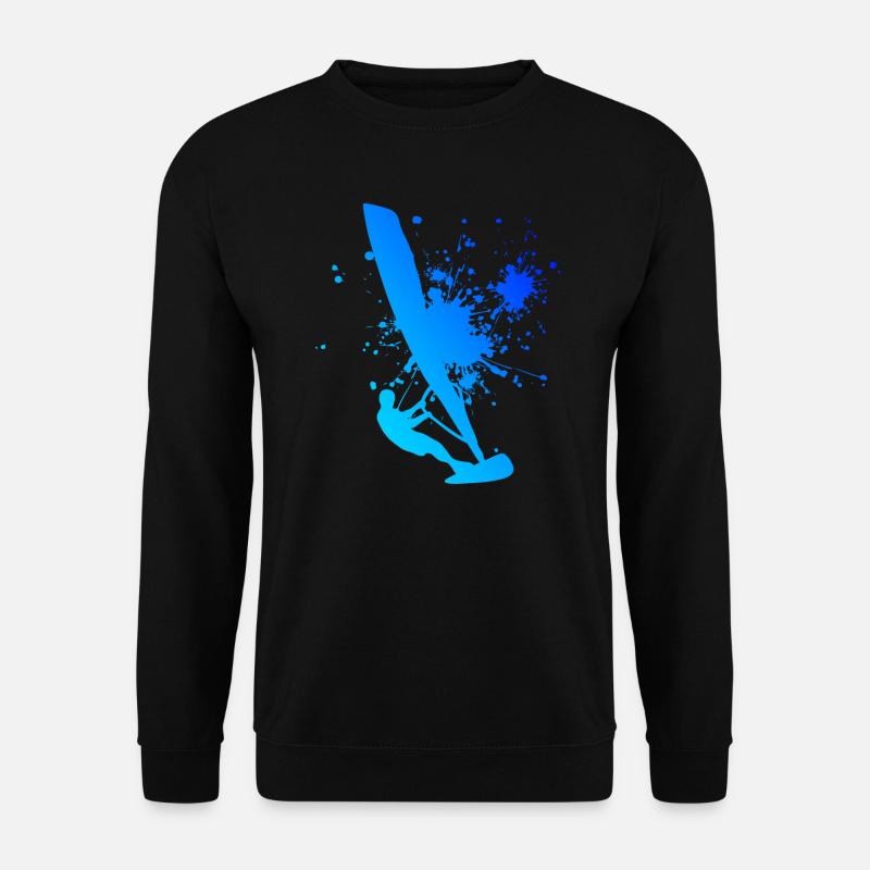 Surfen Herren Surfer Damen Windsurfer Windsurf - Unisex Pullover - Schwarz