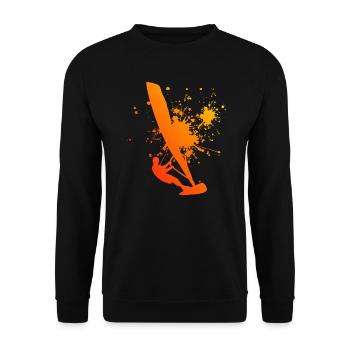 Windsurfer Windsurf Windsurfing Surfer Men - Unisex Sweatshirt - black - Front - Alina (178cm) & Michal (187cm)