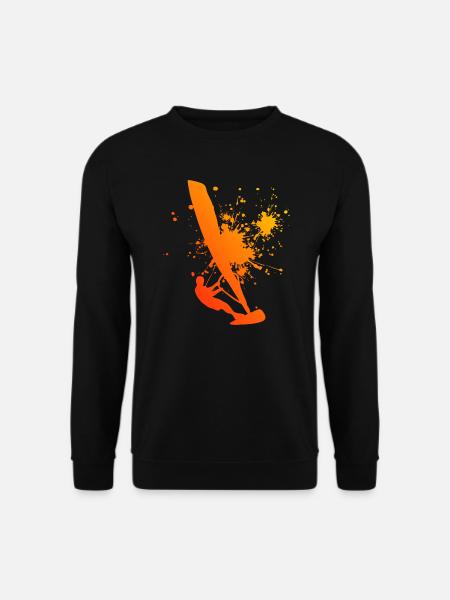 Windsurfer Windsurf Windsurfen Surfer Herren - Unisex Pullover - Schwarz