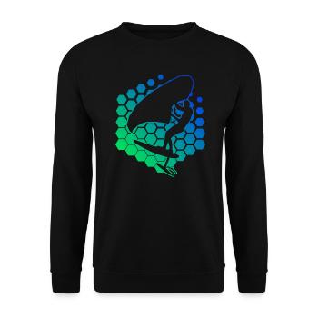 wingsurf femmes wingsurfen wingfoil foilwing - Sweat-shirt Unisexe - noir - Devant - Alina (178cm) & Michal (187cm)