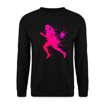 Course Fitness Course à pied Jogging Jogging Jogging - Sweat-shirt Unisexe - noir - Devant - Alina (178cm) & Michal (187cm)