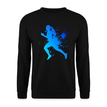 Joggen Running Jogging Cross Country Running - Sweat-shirt Unisexe - noir - Devant - Alina (178cm) & Michal (187cm)