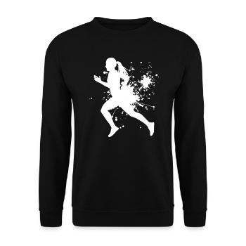 Fitness Cross Country Running Jogging Laufen - Sweat-shirt Unisexe - noir - Devant - Alina (178cm) & Michal (187cm)