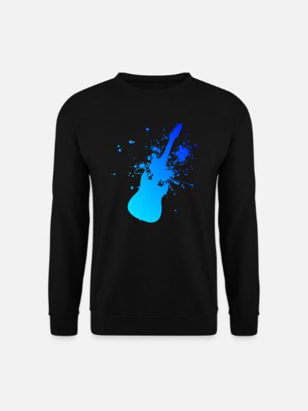 Guitarist Guitar Guitar Ladies Men Guitar Playe - Unisex Sweatshirt - black